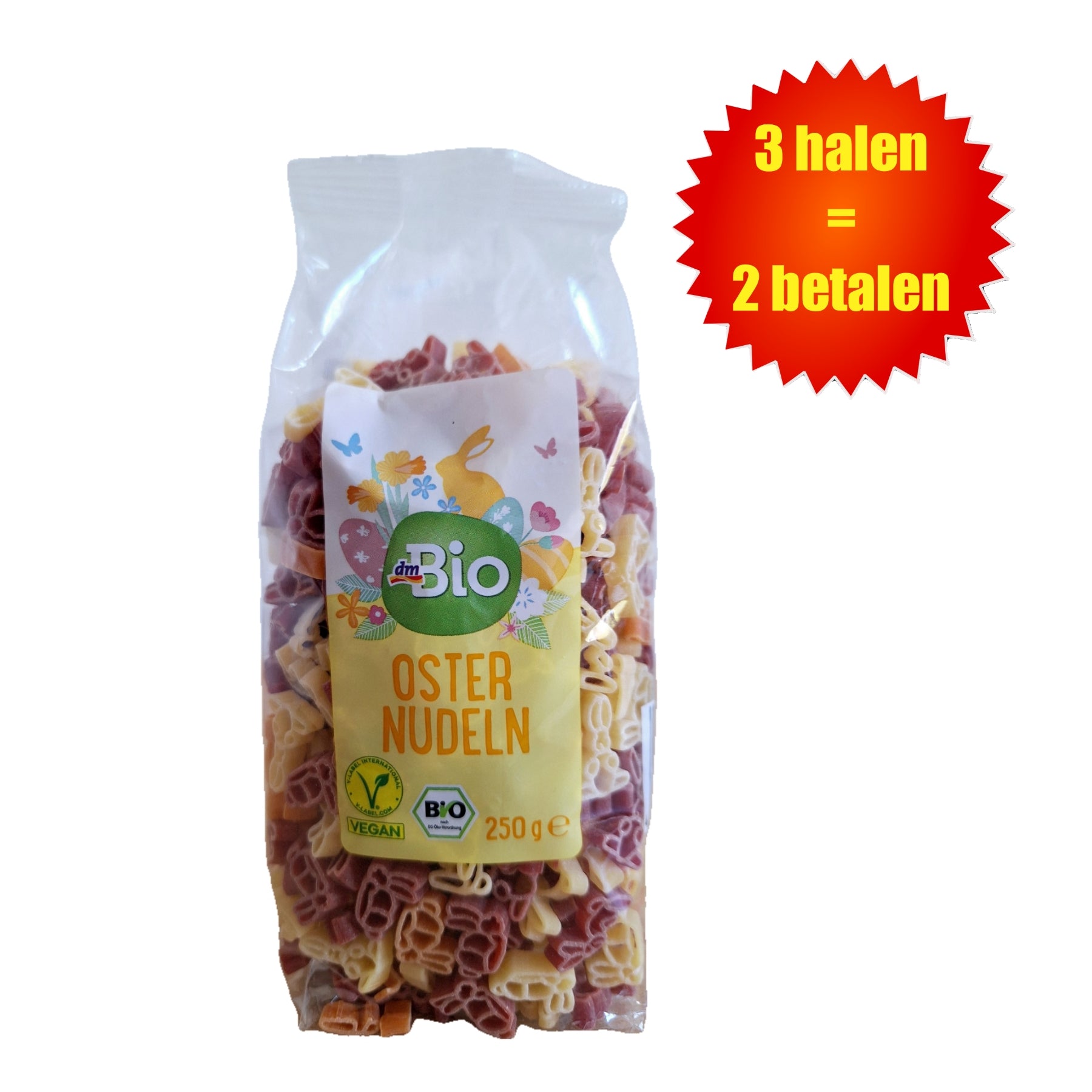 Paasnoedels / Haasjes Pasta 250g – DM Bio