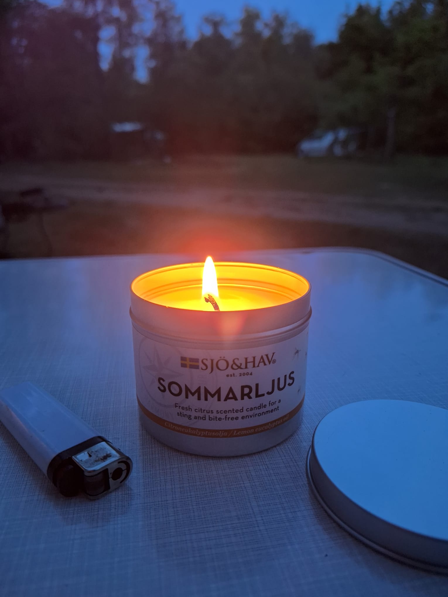 Citrus Anti-insect Kaars "SOMMARLJUS" - Sjö&Hav