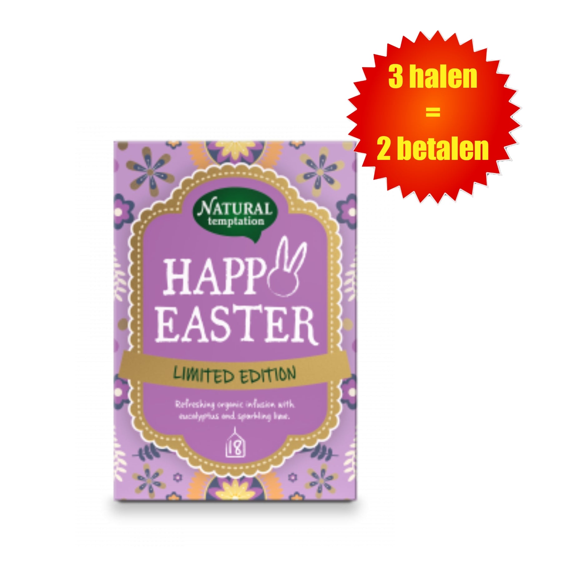 "Happy Easter" herbal tea with eucalyptus, lime and ginger – Natural Temptation