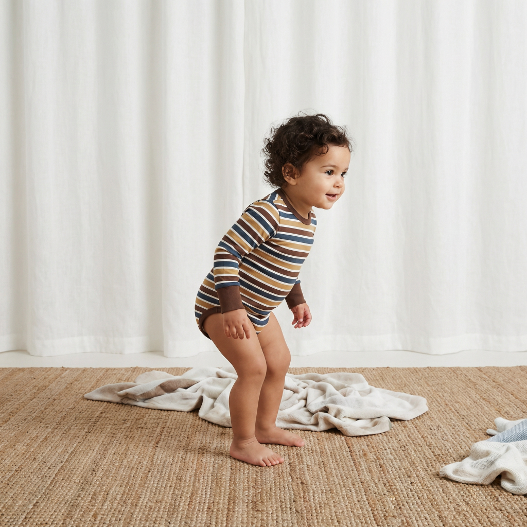 Romper / Body LS Stripe Mix - Maxomorra