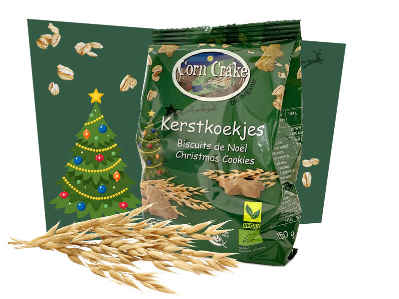 Bio vegan & glutenvrije KERSTkoekjes – Corn Crake