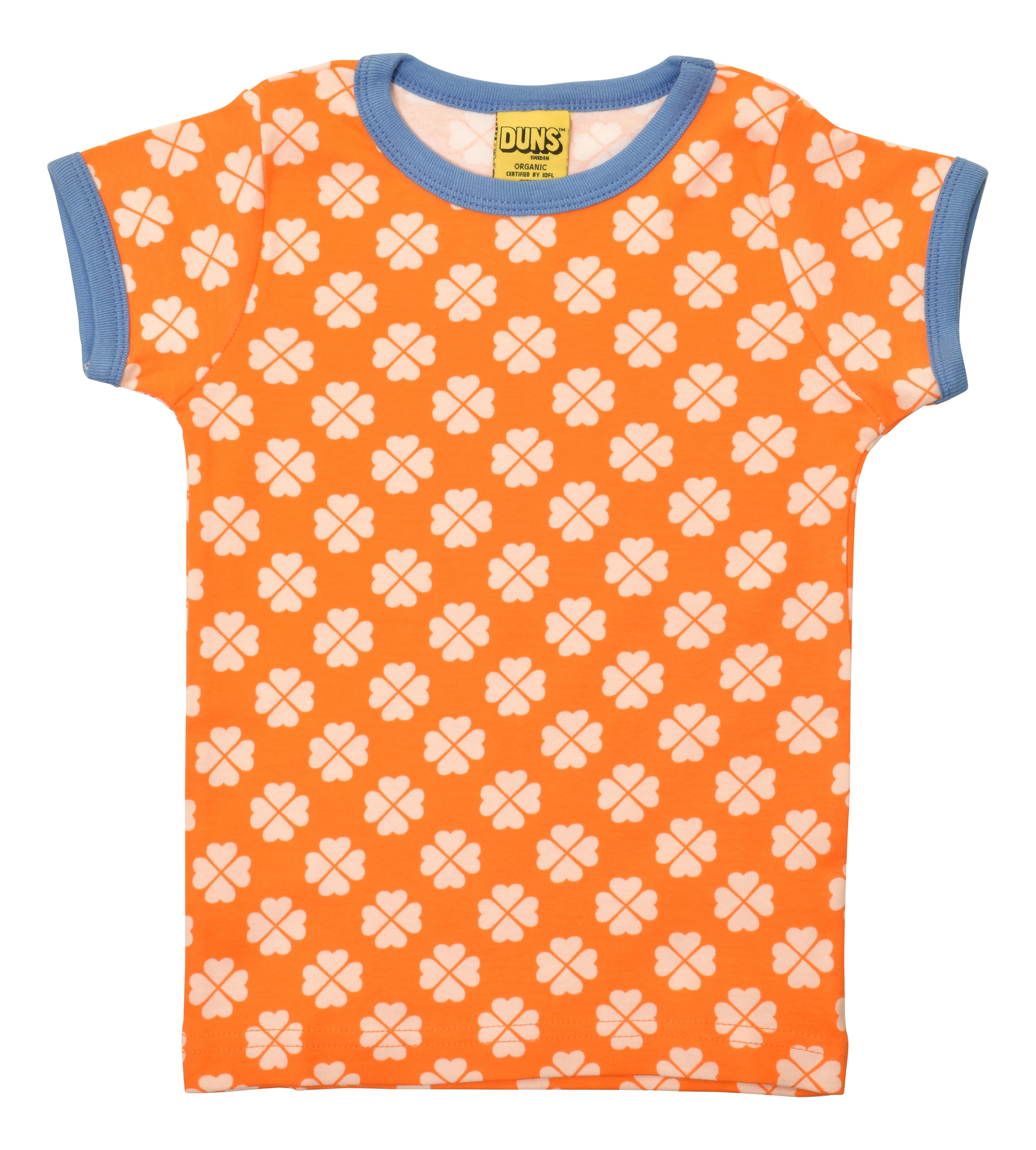 T-shirt / Short Sleeve Tops Clover Orange - Duns Sweden
