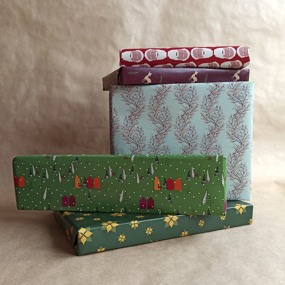 Pakpapier Onze Grote Decembervriend - Landbouwafval (Paperwise) – Silly Goose