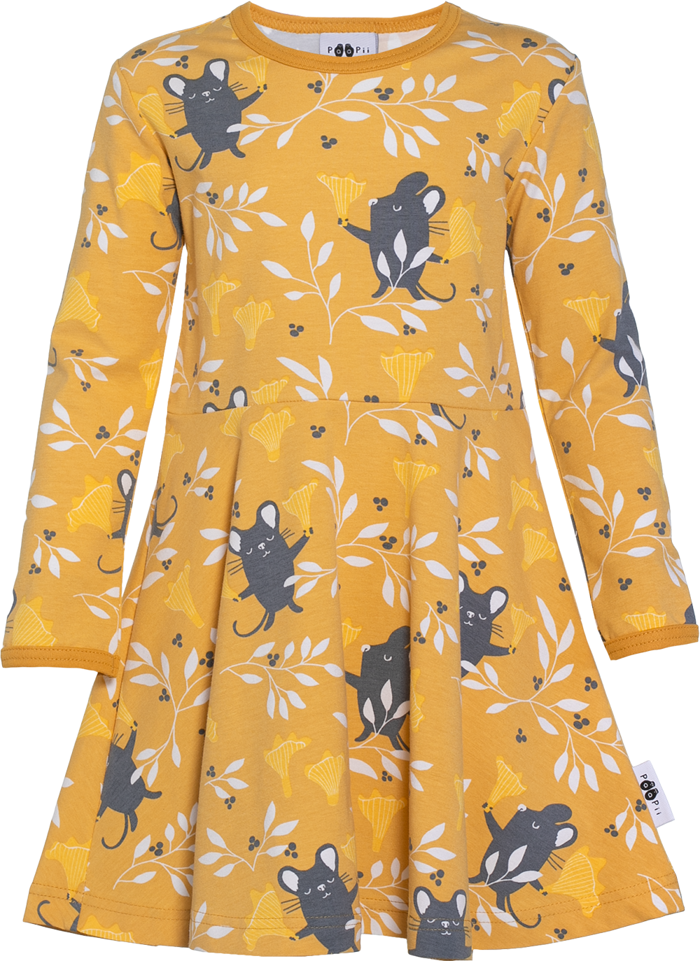 Jurk / SINNA Skater Dress Chanterelle Ochre – Paapii Design