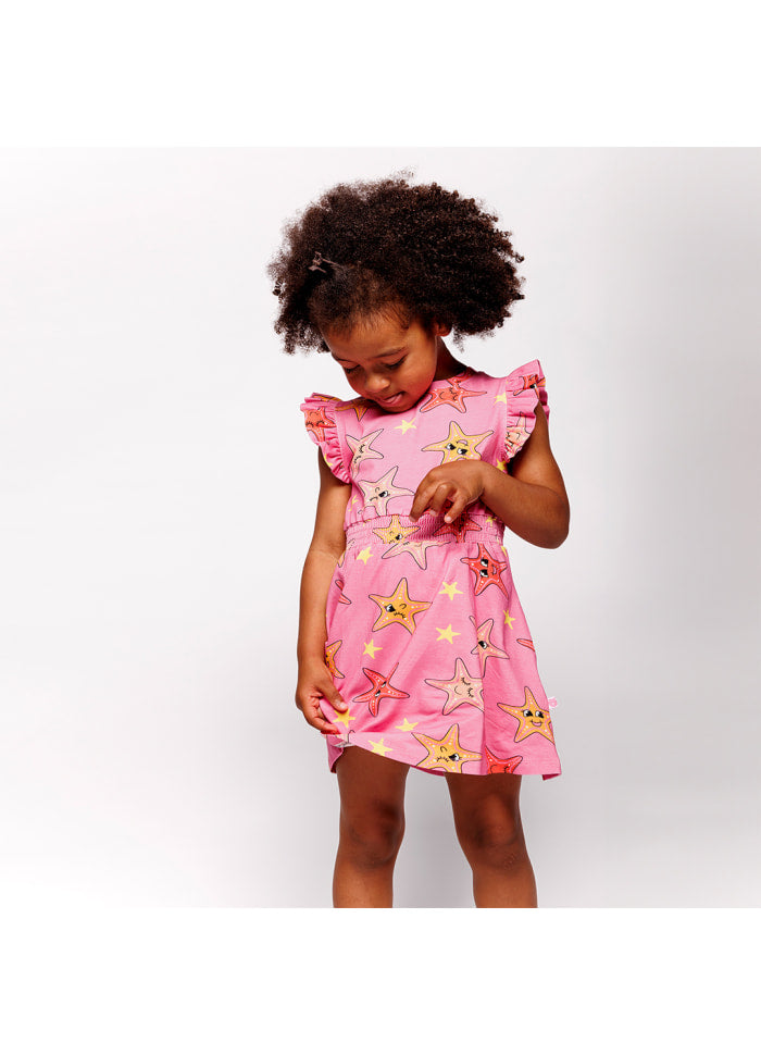 Jurk / Dress with Starfish - Småfolk