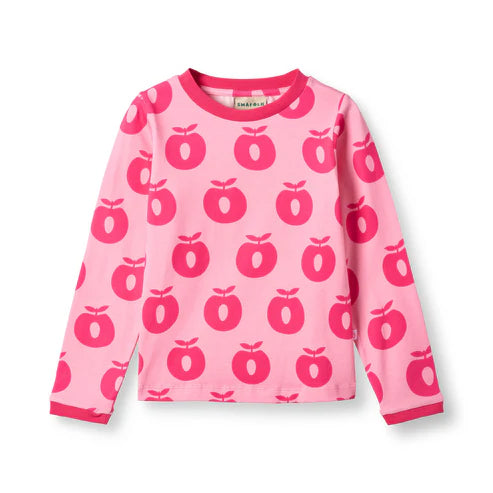 Longsleeve ICONICS Elstar with apples - Pink Lilac - Småfolk