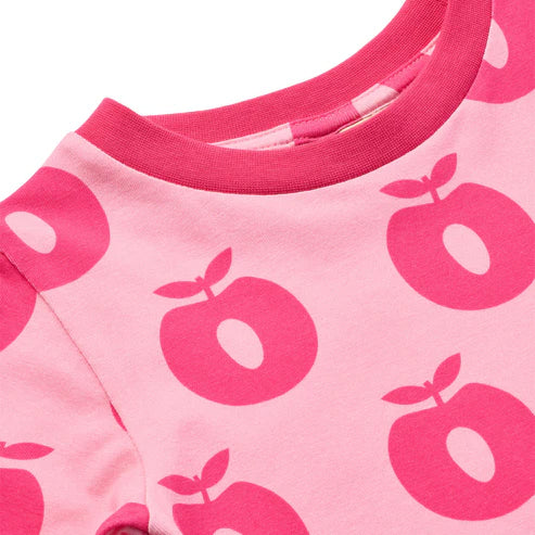 Longsleeve ICONICS Elstar with apples - Pink Lilac - Småfolk