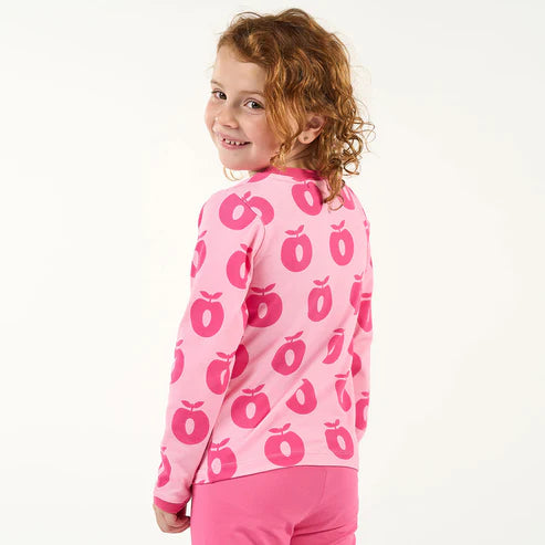 Longsleeve ICONICS Elstar with apples - Pink Lilac - Småfolk
