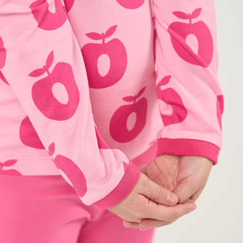 Longsleeve ICONICS Elstar with apples - Pink Lilac - Småfolk