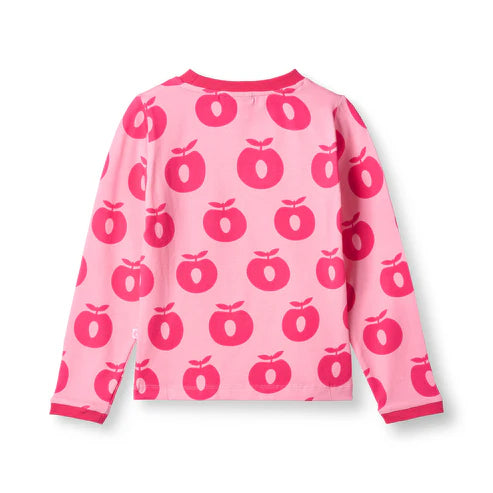Longsleeve ICONICS Elstar with apples - Pink Lilac - Småfolk