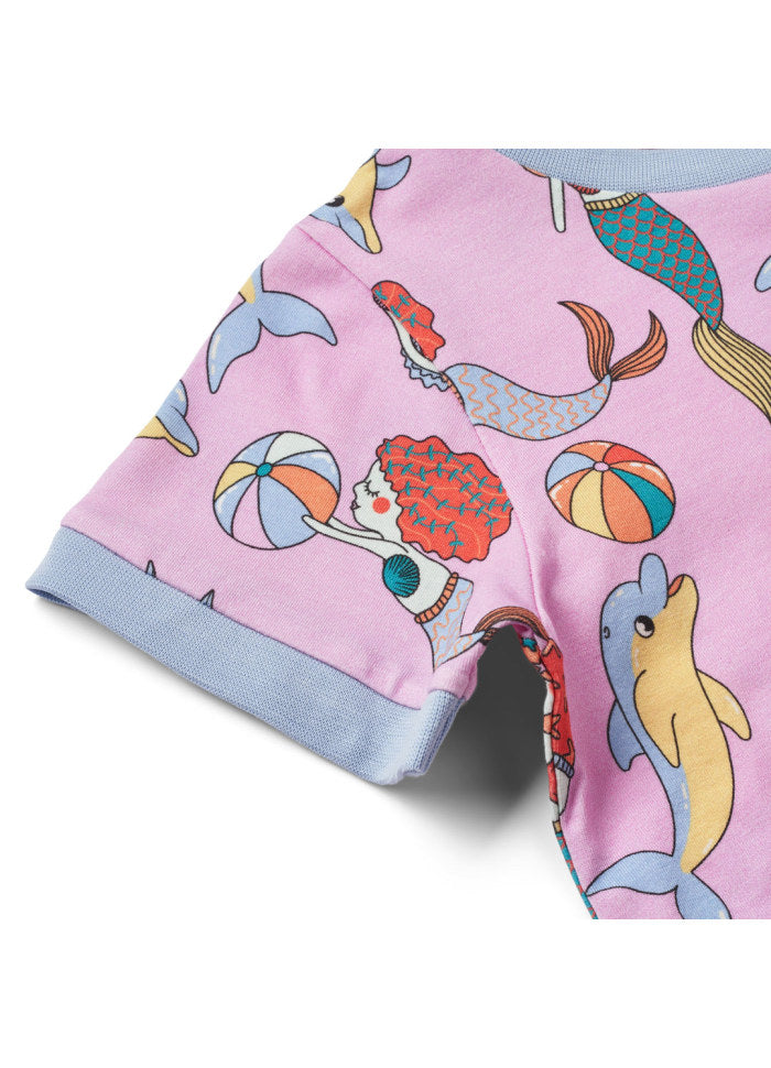 T-shirt with Mermaids & Dolphins - Småfolk