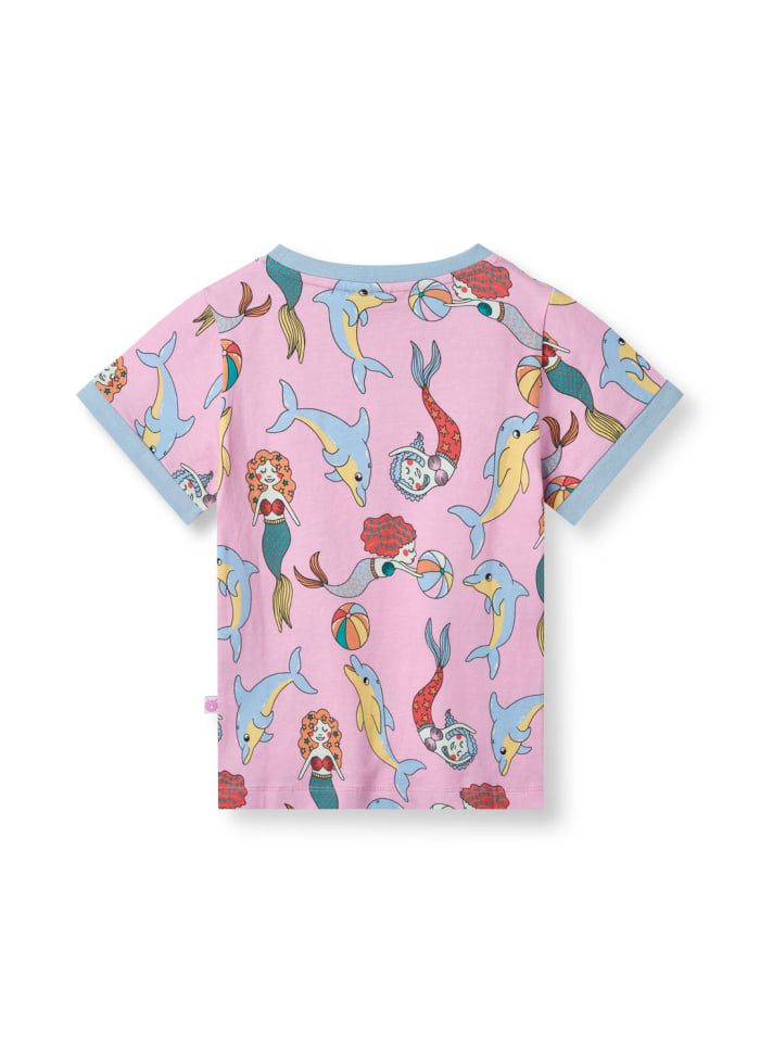 T-shirt with Mermaids & Dolphins - Småfolk