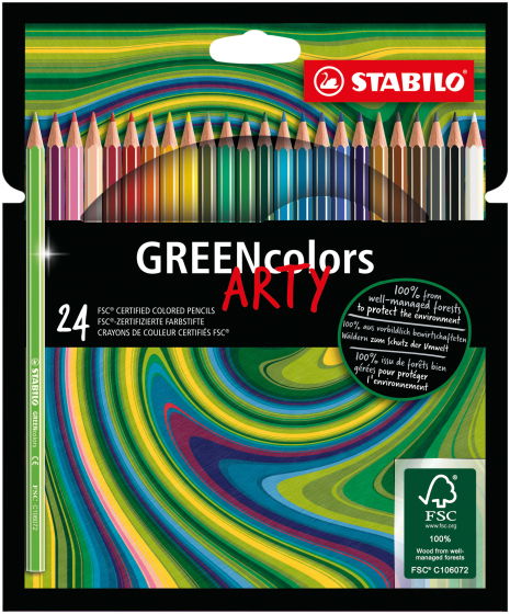 Arty GREENcolors kleurpotloden (FSC®) 24 stuks - Stabilo