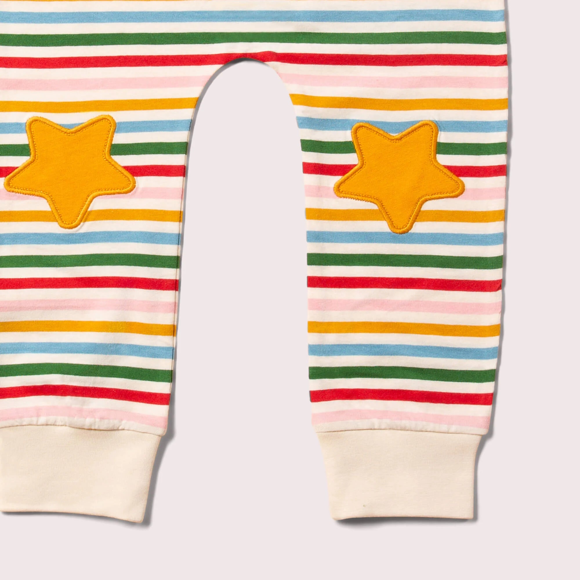 Broek Stars Knee Patch Striped Joggers - Little Green Radicals