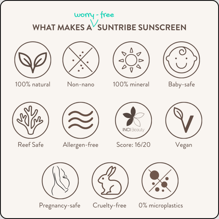 Zonnebrandcrème Mineral Sunscreen Water resistant SPF 50 (Vegan) – Suntribe Sweden