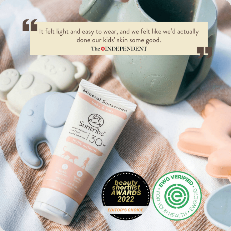 Zonnebrandcrème Mineral Kids & Babies Sunscreen SPF 30, 100 ml – Suntribe Sweden