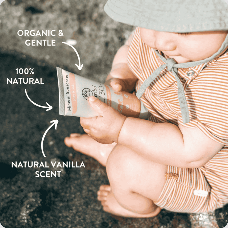 Zonnebrandcrème Mineral Kids & Babies Sunscreen SPF 30, 100 ml – Suntribe Sweden