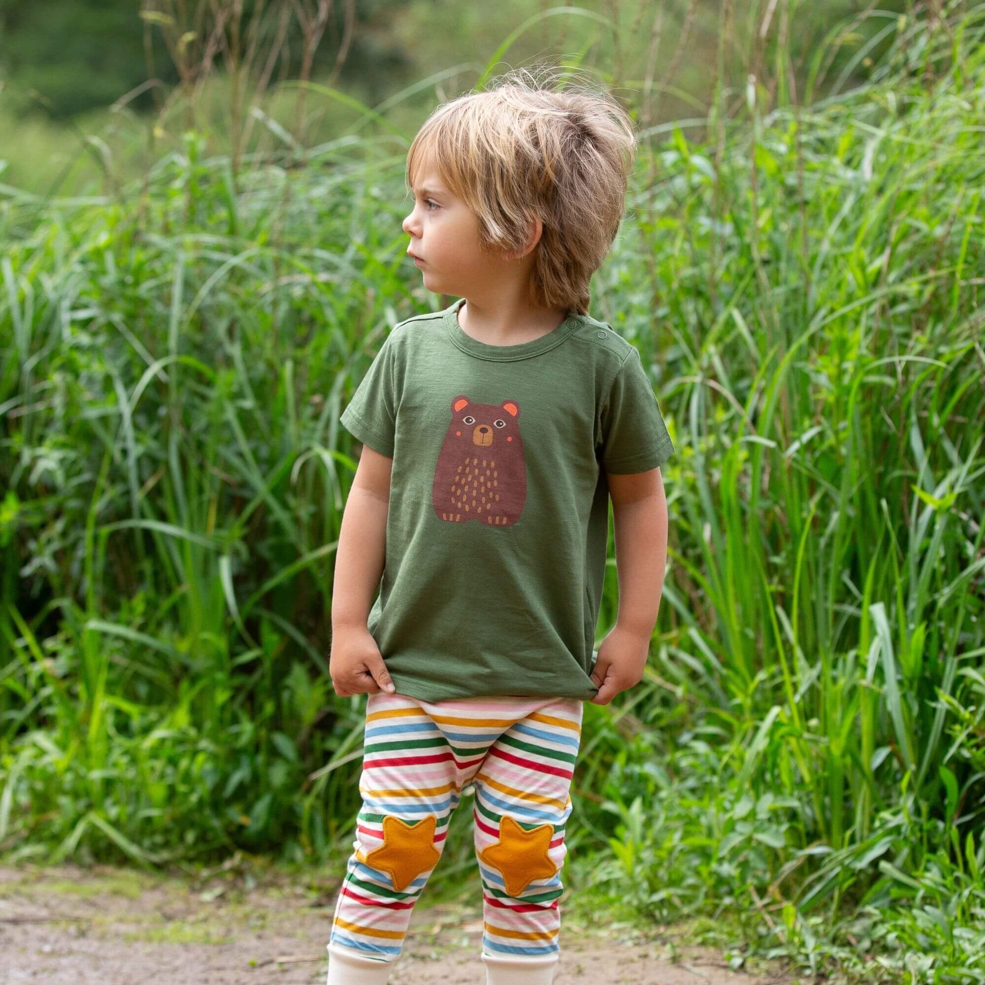 T-shirt Green Bear - Little Green Radicals