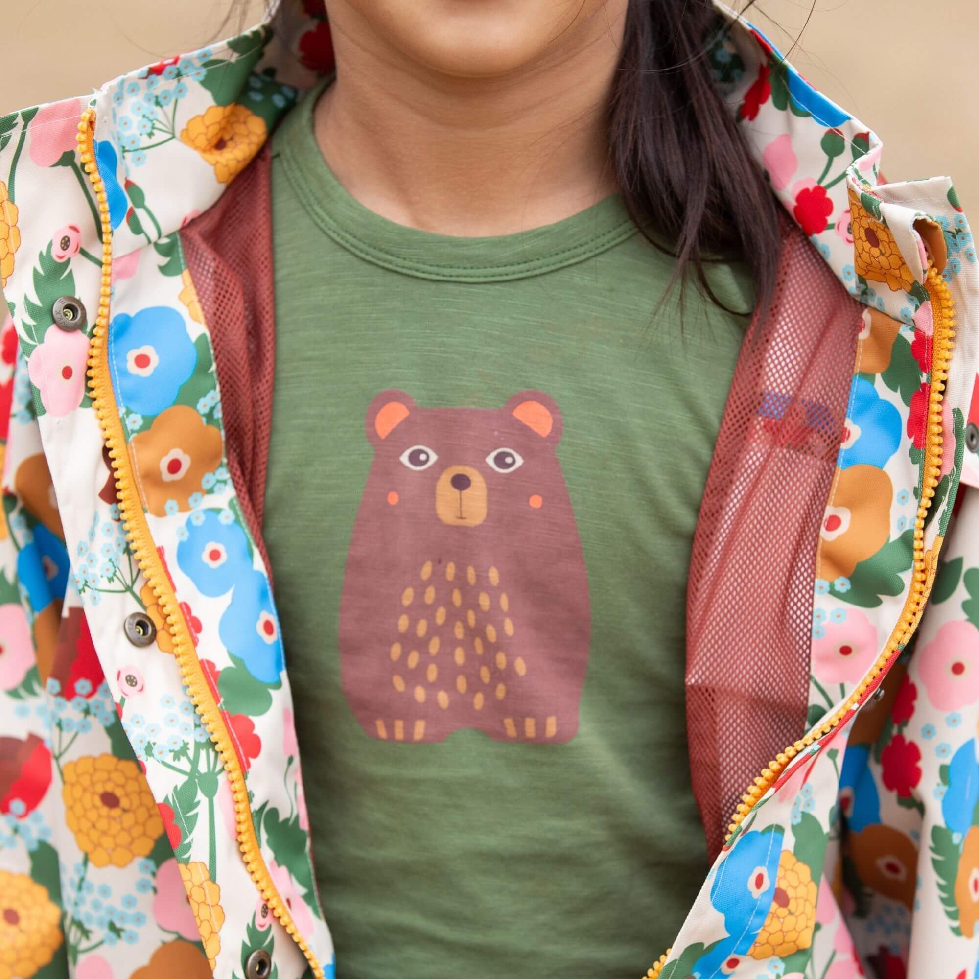 T-shirt Green Bear - Little Green Radicals