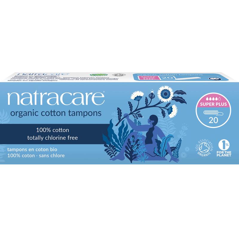 Natracare Super Plus biologische tampons van 100% katoen