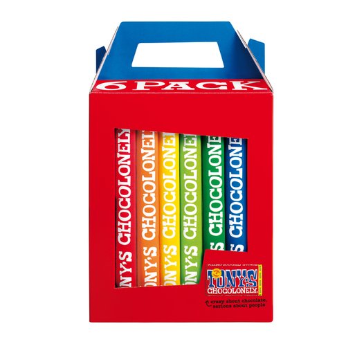 Chocolade Rainbow Classics 6-Pack - Tony’s Chocolonely