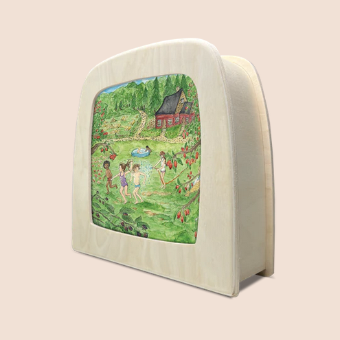 Toverplaat Red Cottage: "Summer" Silhouette – Eentje van Margo