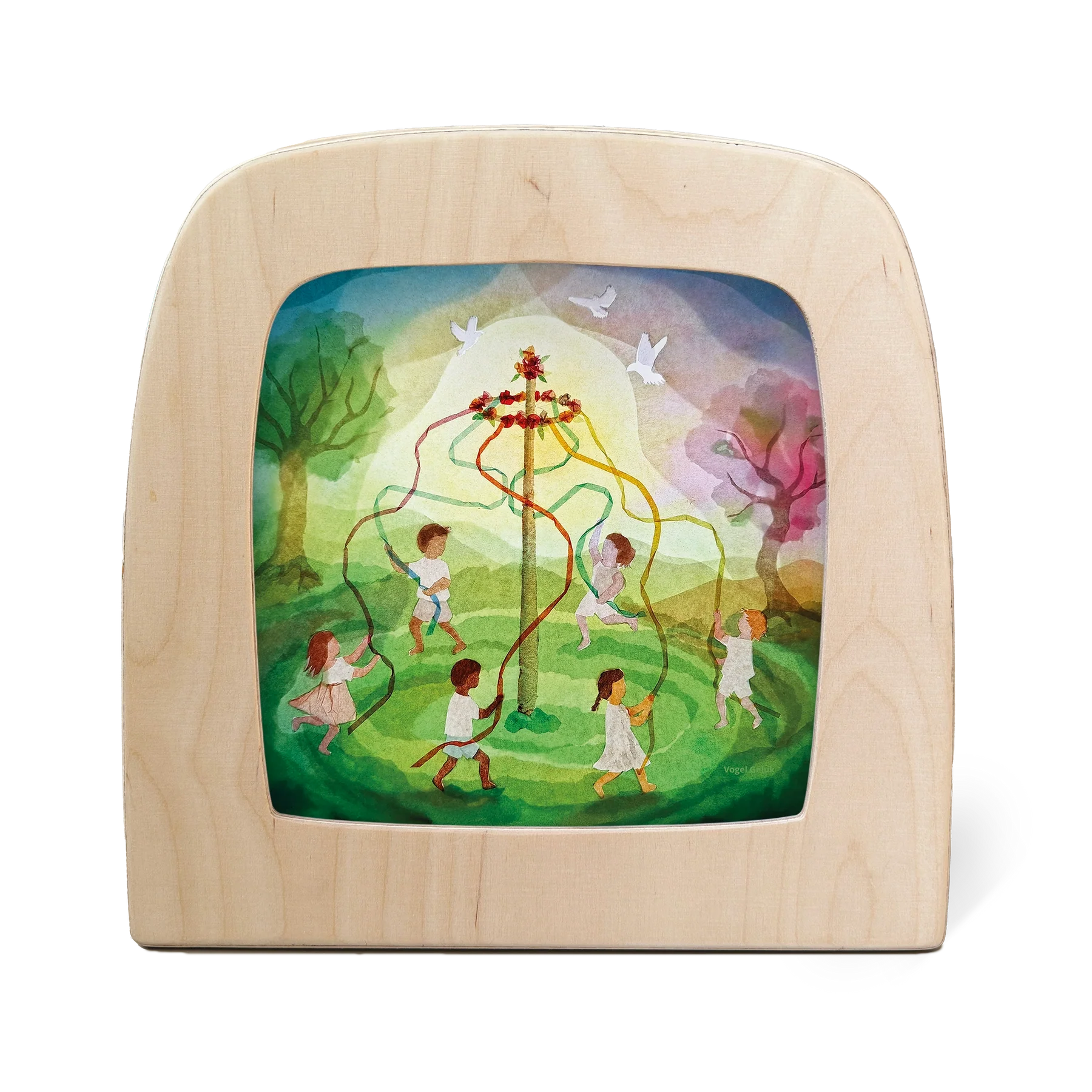 Toverplaat Ribbon Dance Silhouette – Vogel Geluk