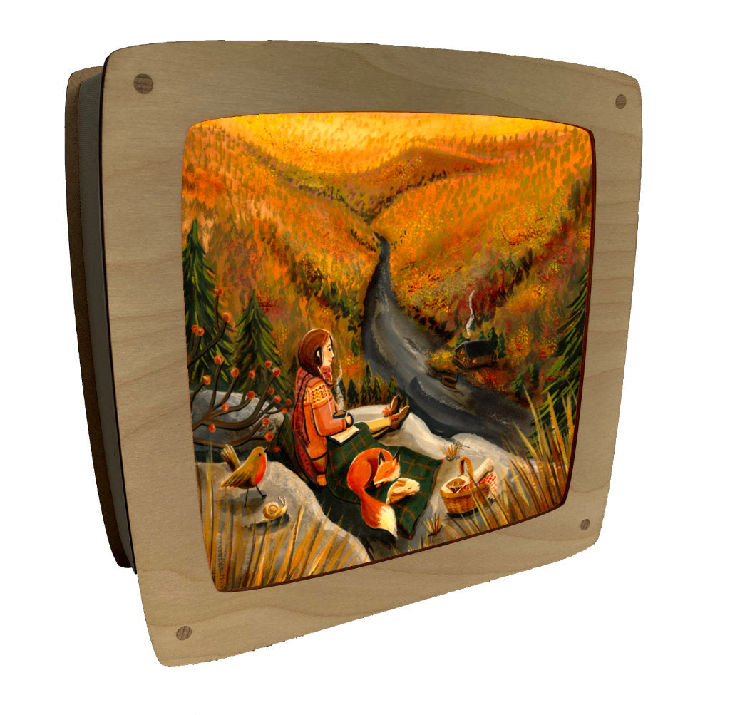 Toverplaat Autumn Picnic - Illustrator under a blankie