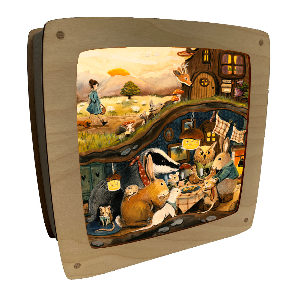 Toverplaat Cosy in the Woods - Illustrator under a blankie