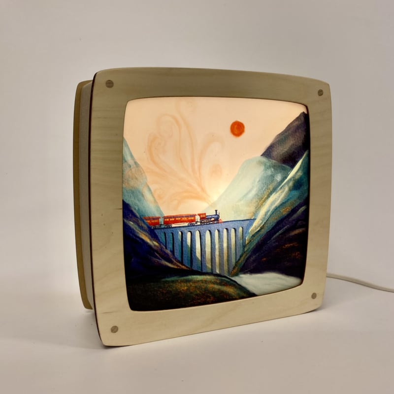 Toverplaat Train in the Mountain - Hannah Illustreert