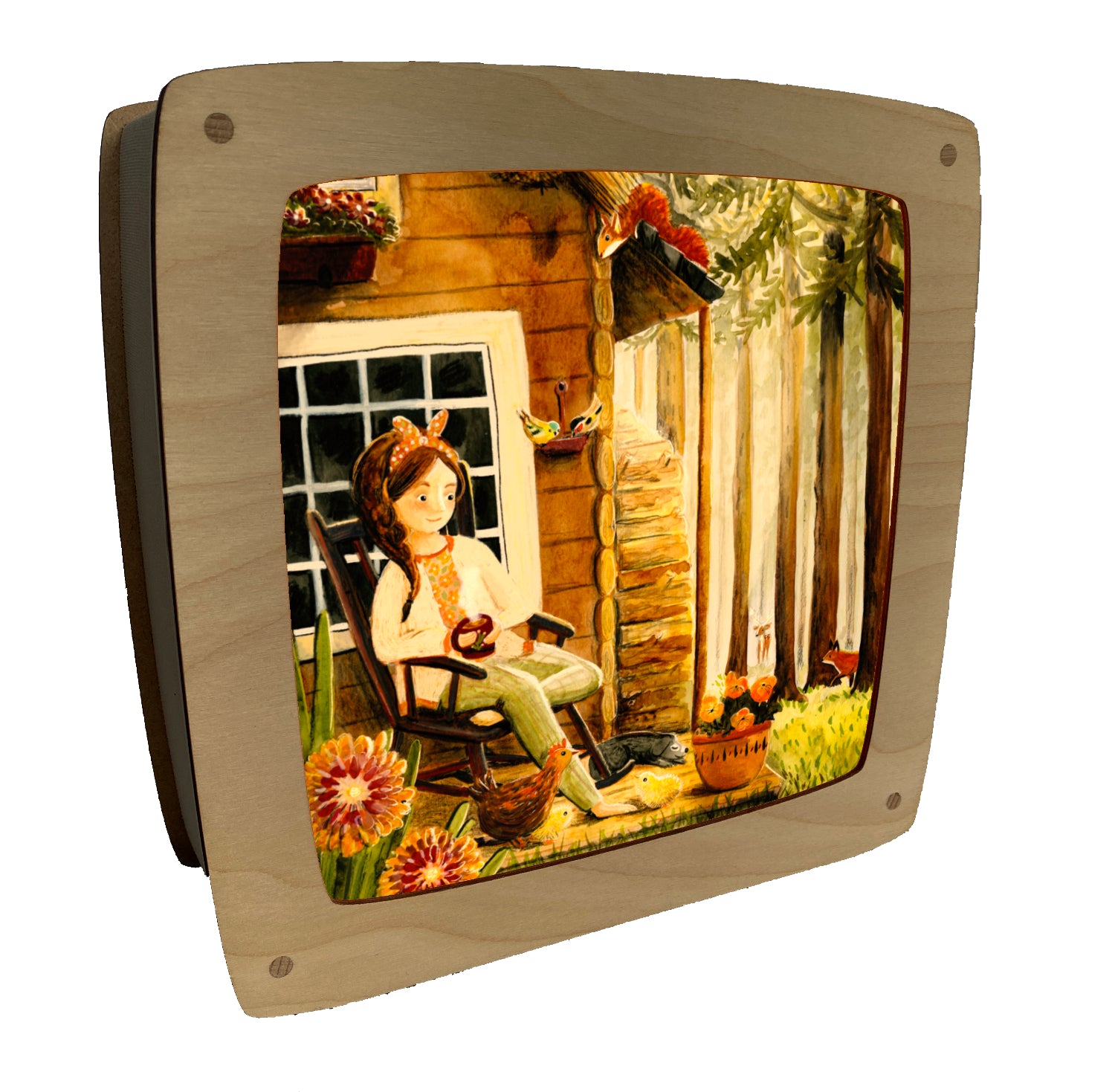 Toverplaat Home in the Woods - Illustrator under a blankie