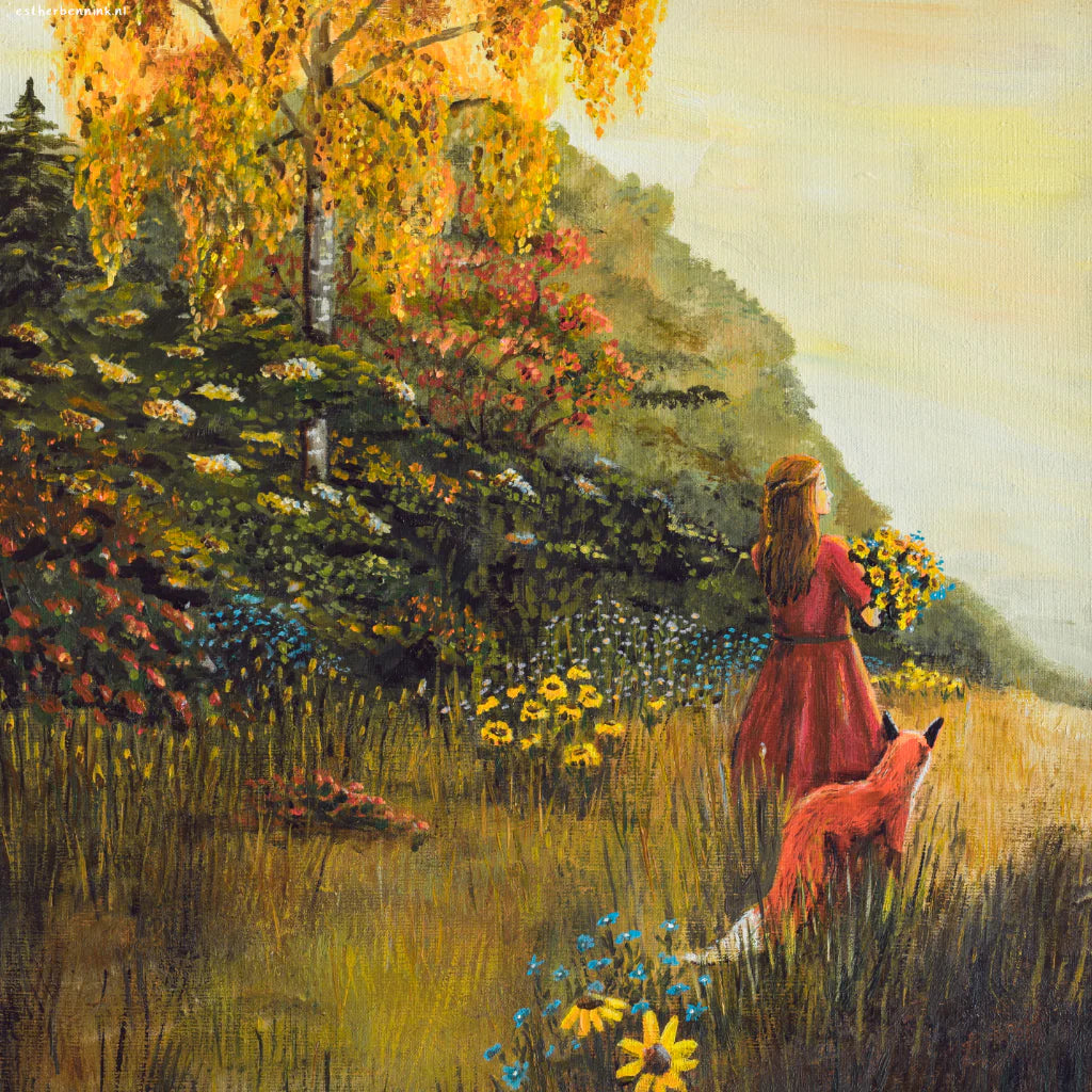 Toverplaat In het veld - Illustrator under a blankie