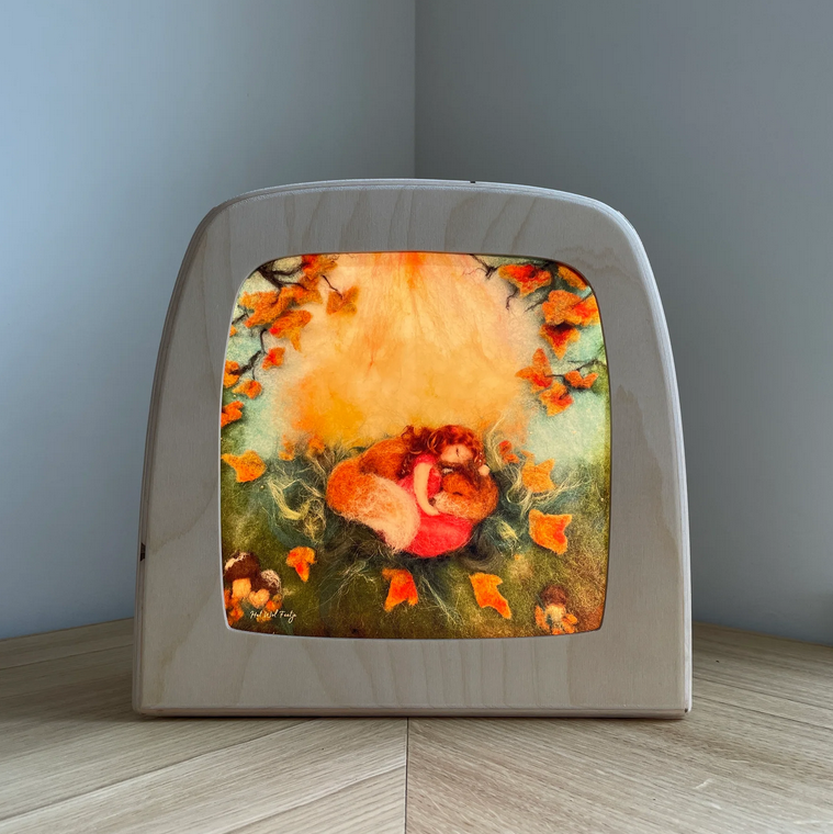 Toverplaat 33. Meisje met vos – Het Wol Feetje