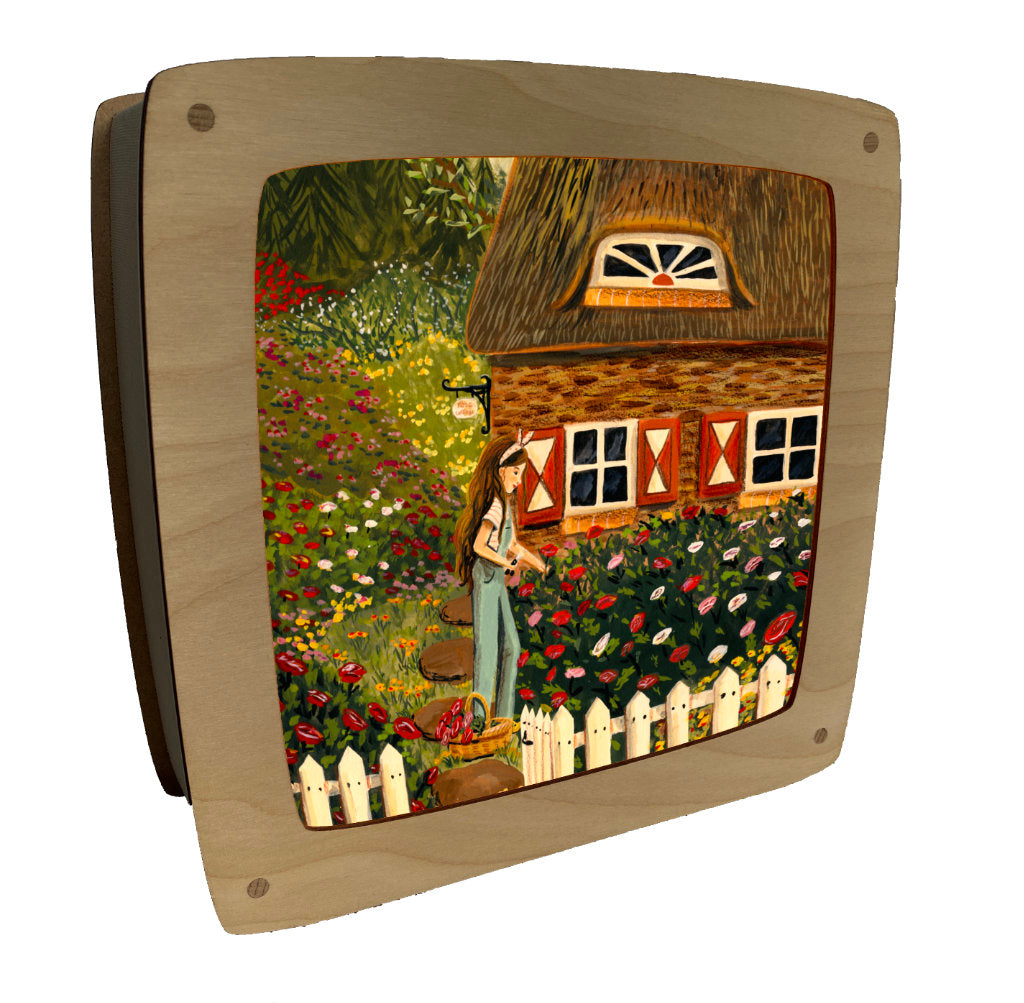 Toverplaat Rose Cottage - Illustrator under a blankie