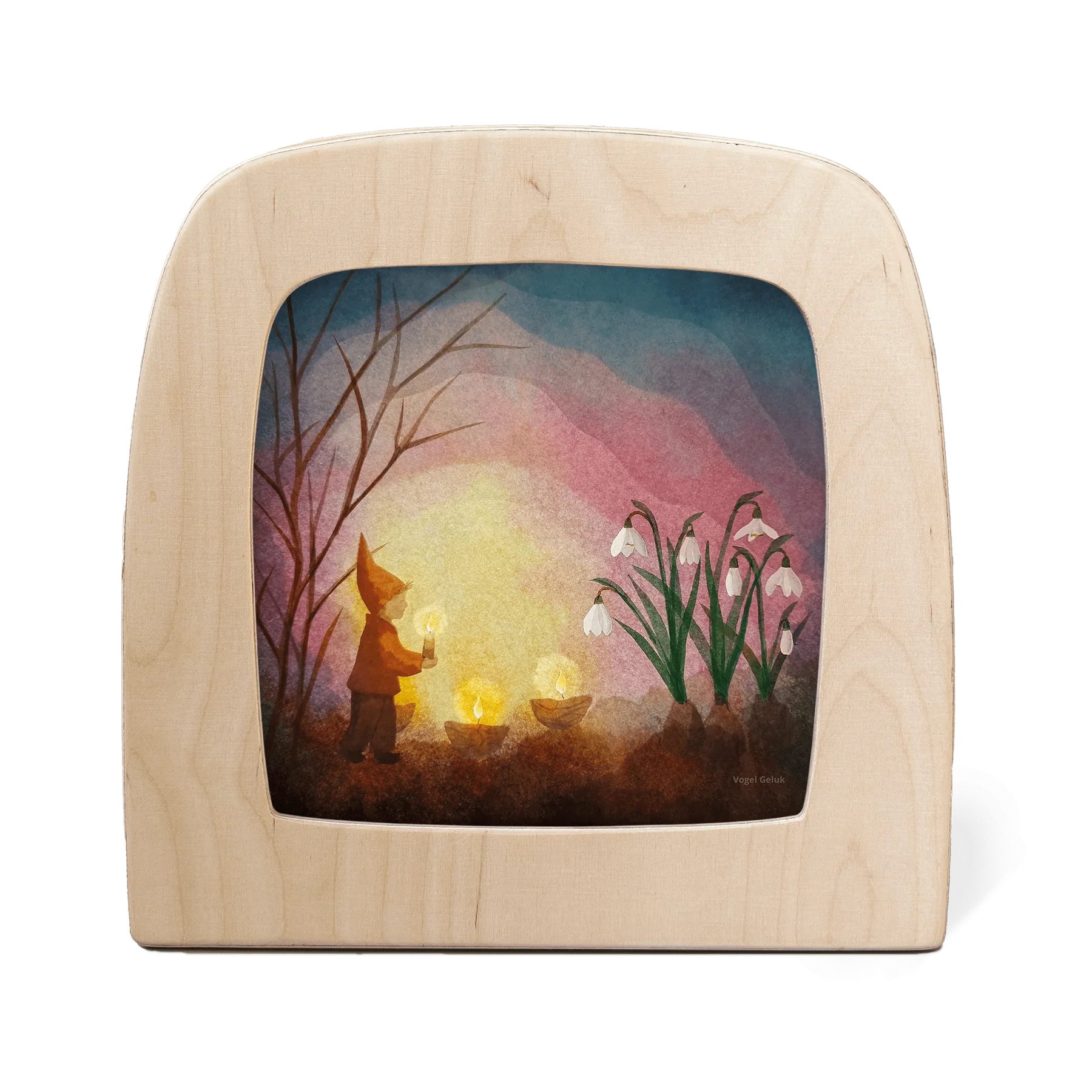 Toverplaat Kindling Spring Silhouette – Vogel Geluk