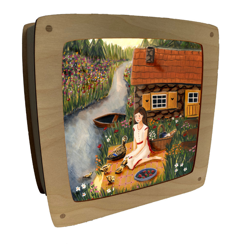 Toverplaat The Small House - Illustrator under a blankie