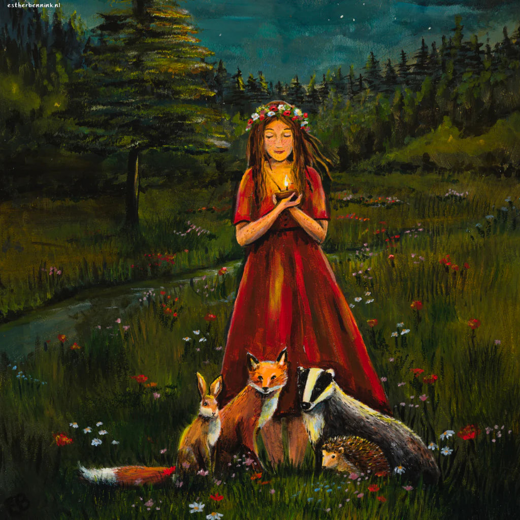 Toverplaat Verbinding met de natuur - Illustrator under a blankie