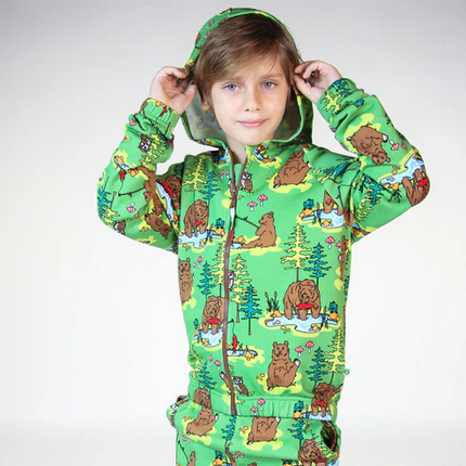 Vest / Hoodie with Bear - Småfolk
