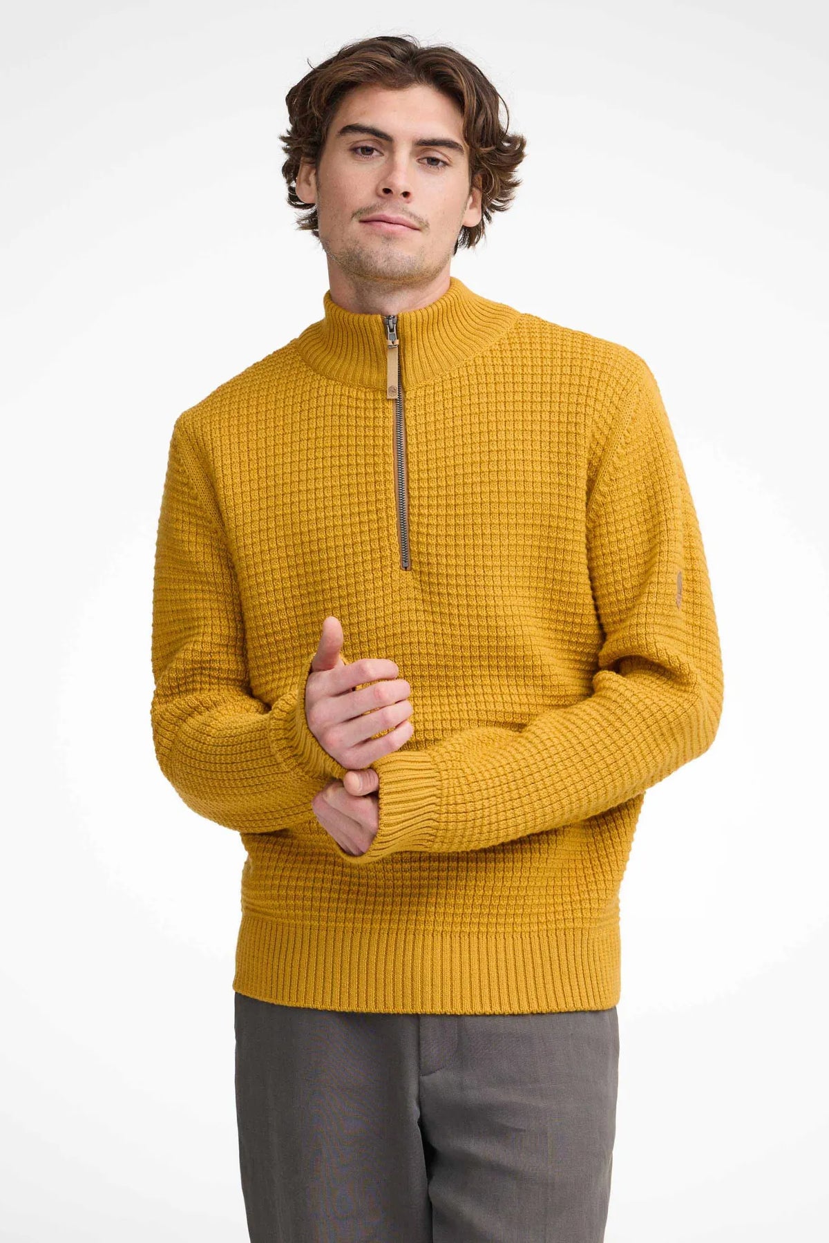 Trui Moritz Half Zip Autumn Blaze - Ivanhoe of Sweden