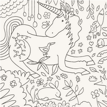 Eenhoorns kleurboek - Usborne