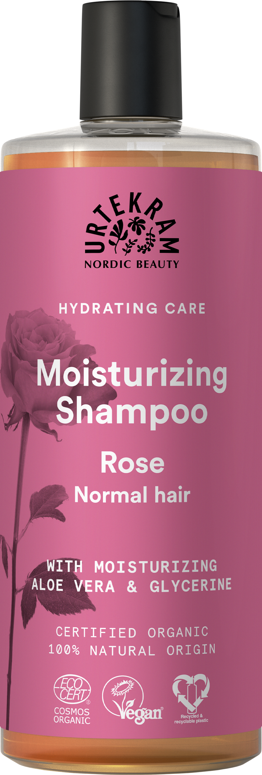 Rose Shampoo Normal Hair 500 ml - Urtekram