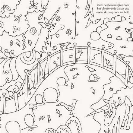 Eenhoorns kleurboek - Usborne