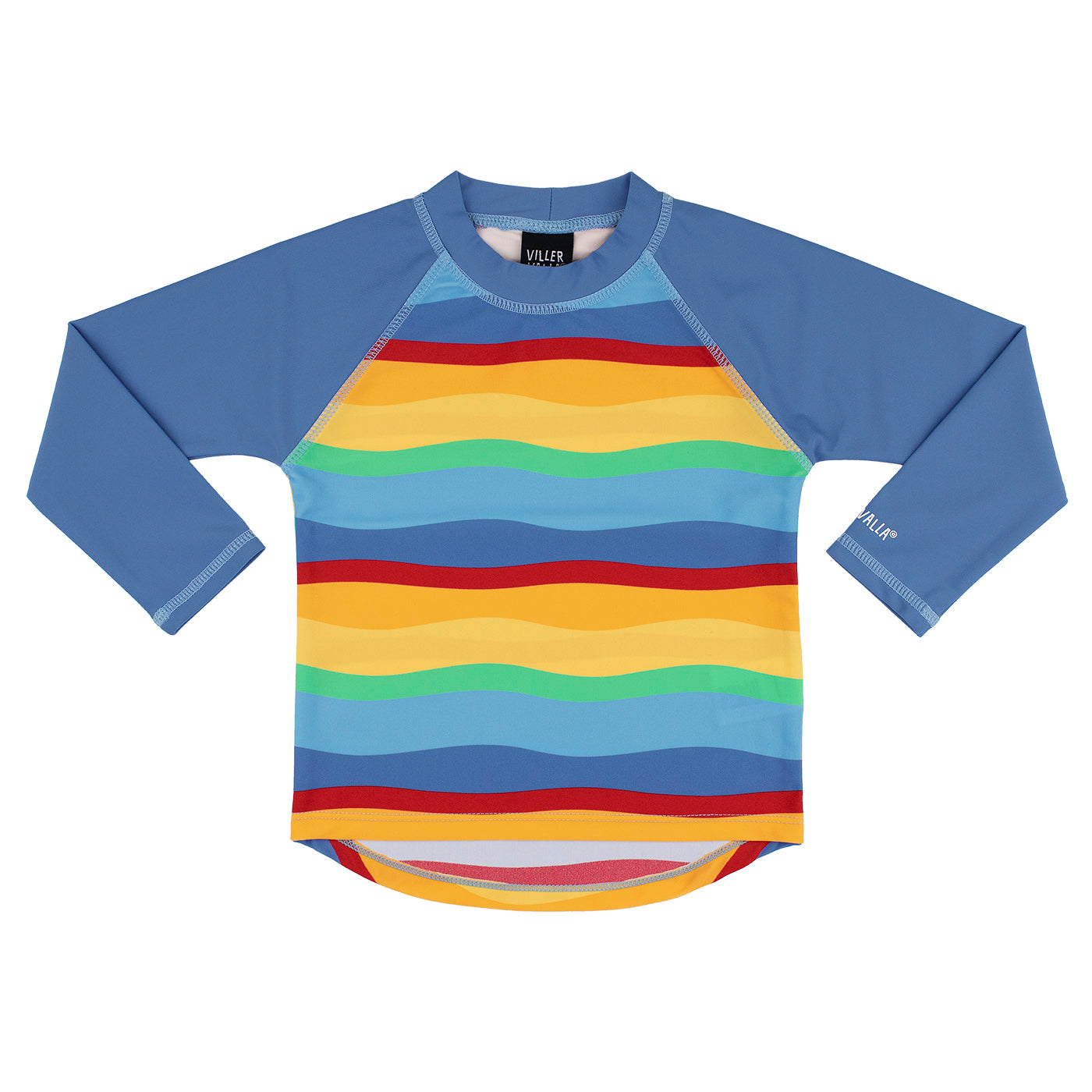 Zwemshirt UV Shirt Multi Wave Ocean - Villervalla