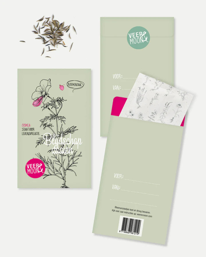 Bloemenzaden 'Blijdschap Zaaien' met Cosmea - Veer&Moon