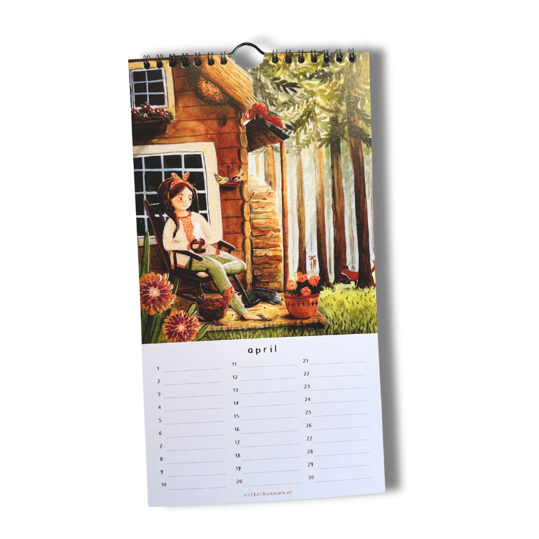 Verjaardagskalender / Perpetual Calender - Illustrator under a Blankie