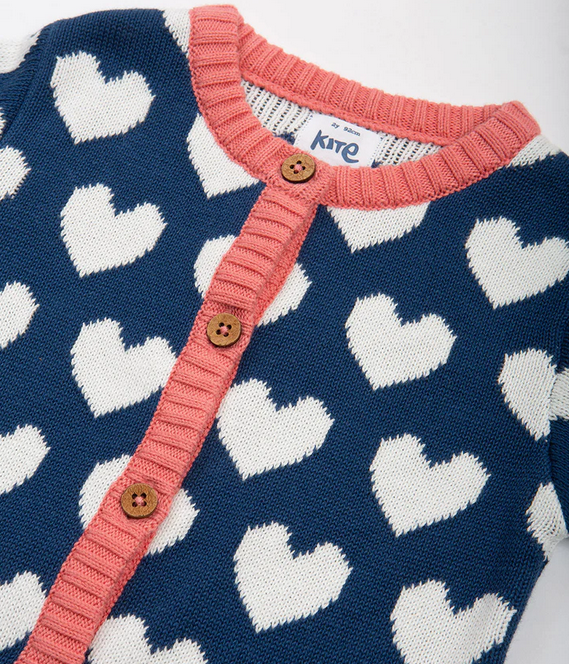 Vest Heartful Cardi - Kite Clothing