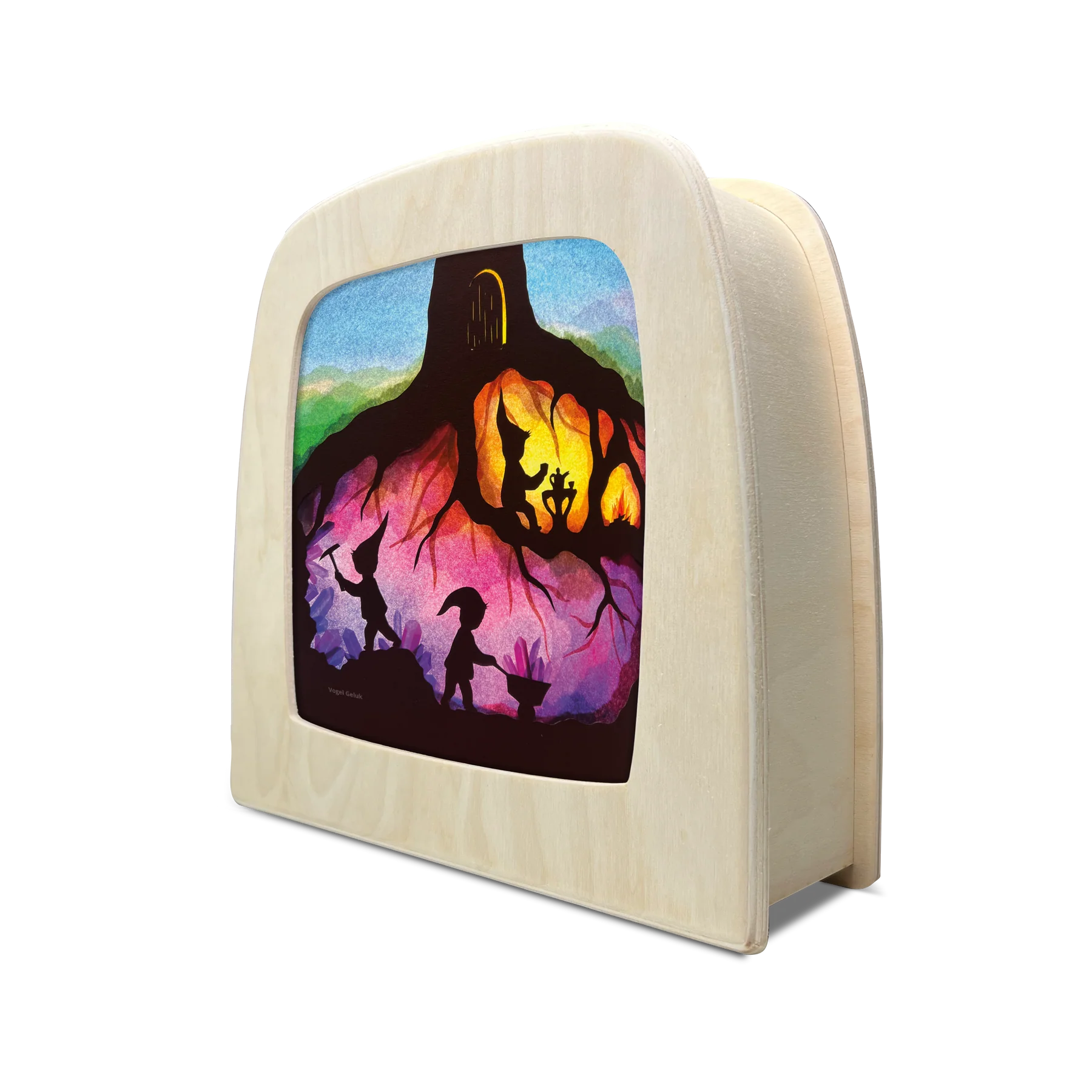 Toverplaat Dwarfs Silhouette / Wortelkindjes – Vogel Geluk