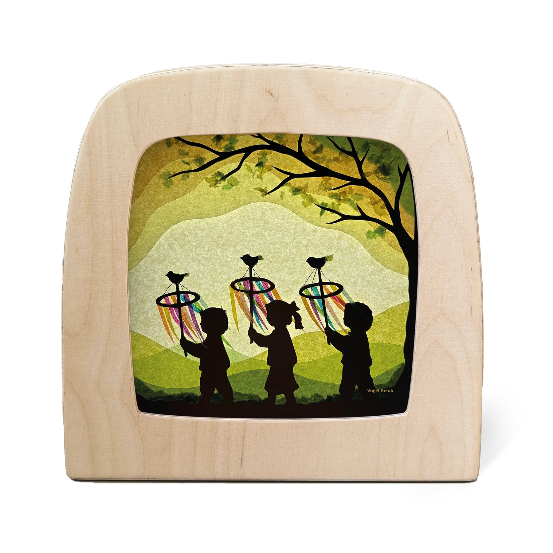 Toverplaat Palmpasen Silhouette – Vogel Geluk