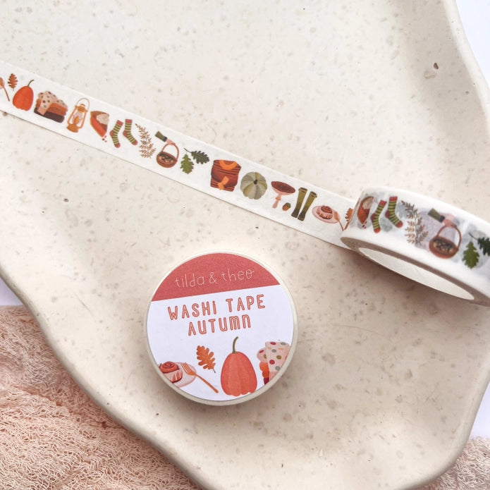 Washi-Tape Herfst Hygge Regenlaarzen – Tilda & Theo