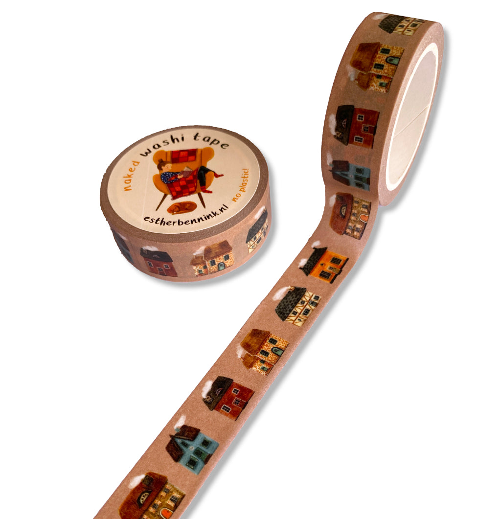 Washi Tape Huisjes / Cattogecore - Illustrator under a blankie